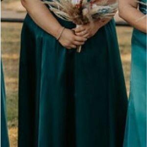 Elegant Teal Bridesmaid Dress